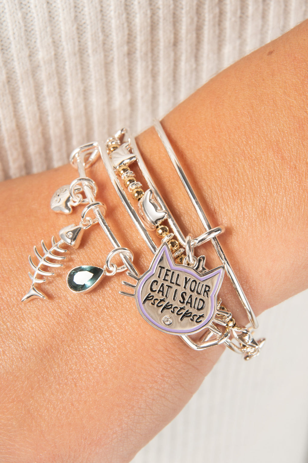 'Tell Your Cat I Said Pst Pst Pst' Bangle