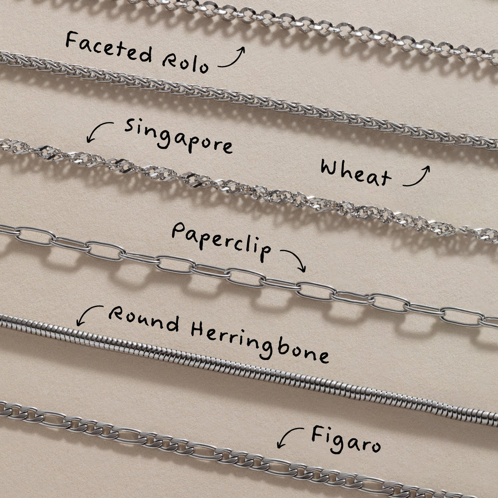 Faceted Rolo Charm & Layering Necklace