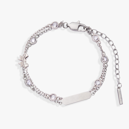 Bow Chain Double Strand Bracelet