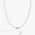Crystal and Pearl Beaded Necklace