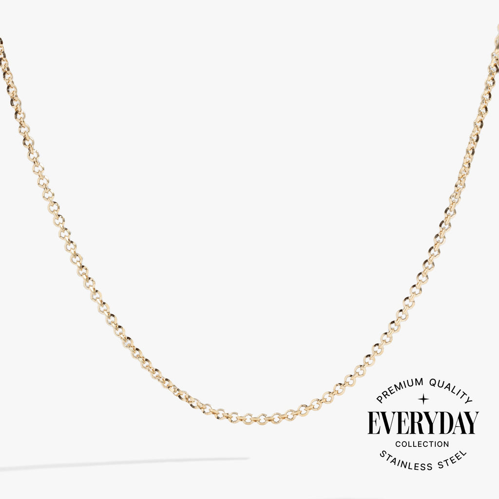 Faceted Rolo Charm & Layering Necklace